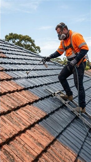 How to Protect and Paint Old Roof Tiles.