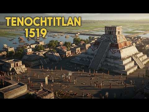 Tenochtitlán antes de la conquista (Reconstrucción con IA)