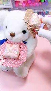 ミニ帽子の作り方👒💓推しのぬいぐるみにつけても可愛い！折り紙で作れる簡単帽子✨#origami #ミニチュア #帽子 #リボン #hat #mini #shorts
