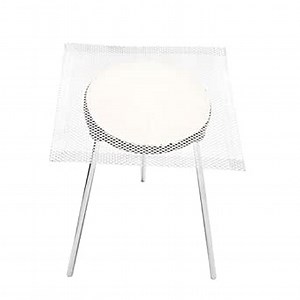 Lab Tripod Support Stand with Removable Legs, Cast Iron Bunsen Holder for Chemical Experiment, Mesh Screen Included, Lab Bunsen Tripod, Lab Bunsen Tripod