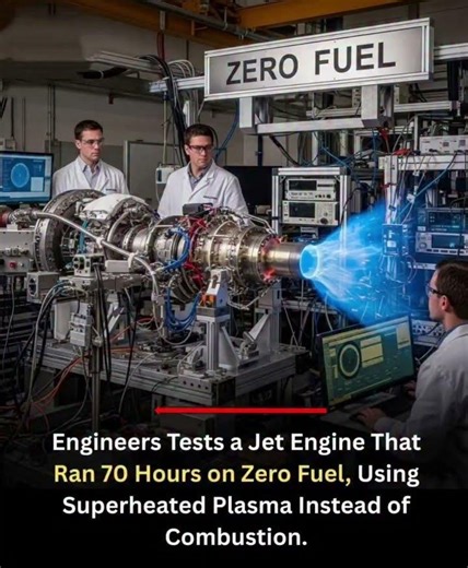 Plasma Jet Engine Tested for 70 Hours — Flight Without Fuel