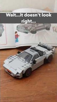 FIRST Lego DELOREAN ALTERNATE BUILD!! #nsx #honda #shorts