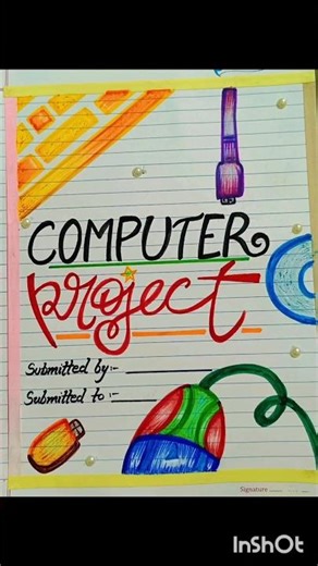 Make Computer Project File Page...#shorts #youtubeshorts #explore#fyp #diy #artandcraft #computer..