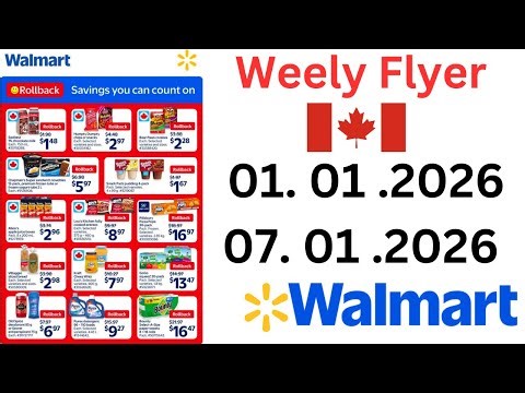 Walmart Weekly Flyer January 1 to 7, 2026 | Canada