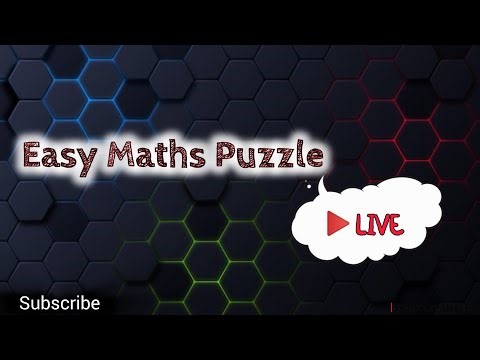 Easy Maths Puzzles 💯 | Can You Solve This Puzzle ? | #maths #reasoning #livequiz #live #shorts