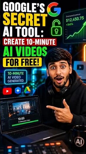 Google's Secret AI Tool: Create 10-Minute AI Videos For FREE! #AIVideo #GoogleAI #ContentCreation