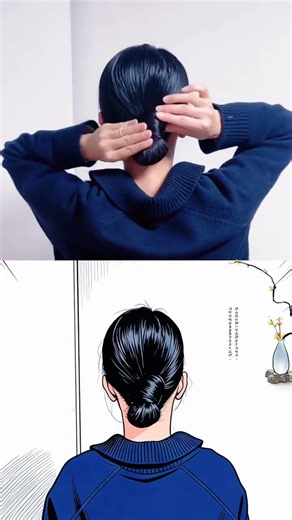 Quick and Chic Low Bun Tutorial in 10 Seconds