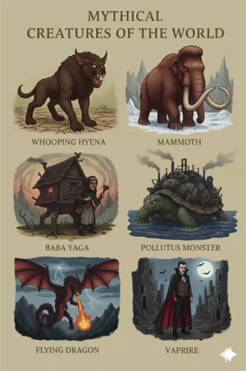 Exploring Mythical Creatures: Baba Yaga, Dragons, Vampires