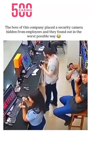 KNOWLEDGE DECODER on Instagram: "- This viral video, filmed in what appears to be a Brazilian office, shows employees staging a comedic "discovery" of a hidden security camera through over-the-top antics like feigned collapses, but the visible Netflix logo on a screen indicates it's scripted rather than genuine footage. - Posted by @FeelYouHappy, an account dedicated to uplifting content for mental health, the clip amassed over 10 million views within hours, highlighting social media's appetite 