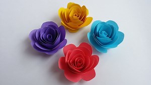 How to make small paper roses