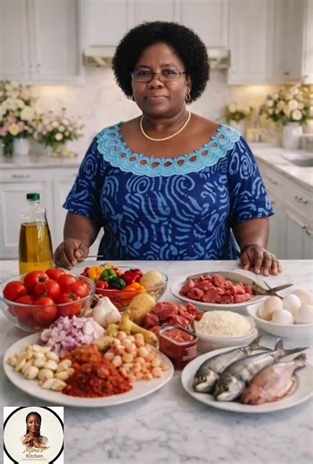 Rice and Stew made by Mama❤❤❤❤#ai #foryou #AfricanFood #GhanaianFood #foryoupage