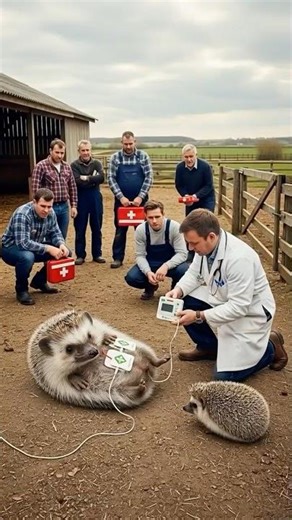 🐾 Code Blue: Giant Hedgehog Cardiac Arrest Rescue #FarmRescue #EmergencyHedgehog