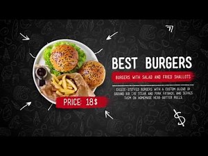 Food Menu Slideshow After Effects Template