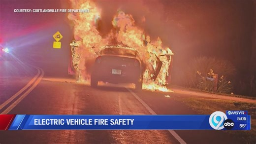 Cortlandville Fire Department on electric vehicle fire safety