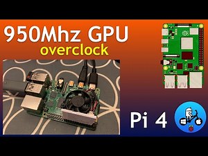 GPU Overclock test 950Mhz. Raspberry Pi 4.