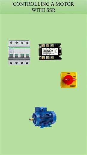 resonance automation on Instagram: "Motor Control With SSR Connection diagram #CircuitDiagram #electrician #electronicsengineering #motor #control"