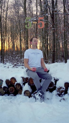 Stupidly Simple 5–5 Breathing 5–5 breathing technique filmed in winter during golden hour, with golden light shining through the trees. This breathwork practice uses an even rhythm to bring balance and steadiness as the day fades. Guided breathing to calm the nervous system and ease both body and mind into stillness. I offer private 1-on-1 breath coaching, single breath consultations, and a monthly subscription with longer, in-depth practice videos. I only work with a limited number of people so