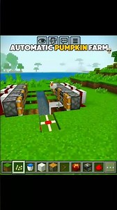 Minecraft Automatic Pumpkin Farm Moment