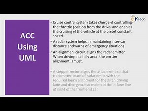 ACC Using UML | Case Studies in Details | Embedded System & RTOS