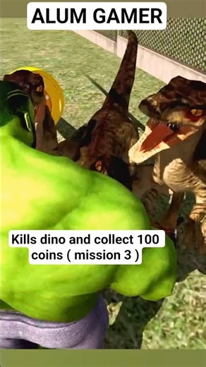 Indian bike Driving 3d cheat codes | kills dino and collect 100 coins ( mission 3)| #shorts #gaming