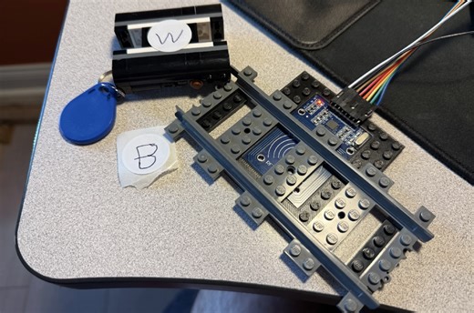 RFID MFRC522 Reader LEGO brace #3DThursday #3DPrinting