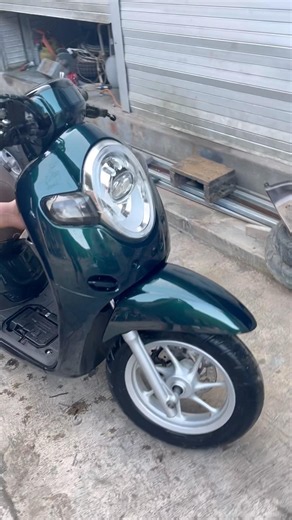 Finished Repainting Stylo Green Scoopy #challenge #modified #vlog #diy #custom #painting #tutoria...