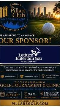 Pillars Club Charity Golf Tournament Sponsor Video 2026