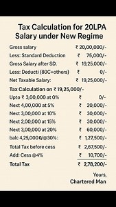 1.4M views · 1.2K reactions | Tax calculation for the salary of 20...