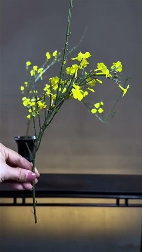 Welcoming Spring with Grace | Traditional Chinese Winter Jasmine Flower Arrangement Tutorial 🌼