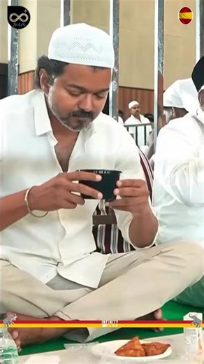 Thalapathy Vijay Drinking Iftar Snacks🔥| TVK | Aadhav Arjuna | Ramzan Nombu | Jananayagan