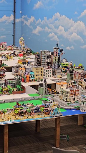 The LEGO City on the new table! Okay, I'll probably be good for more than a year!