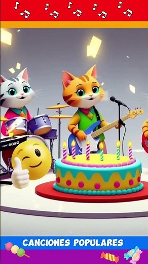 Orquesta de Gatos 🐈 Feliz CUMPLEAÑOS 🎈Estilo GARAGE BAND 🎸 Rock