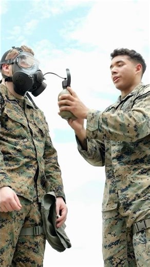 Drinking Water With a Gas Mask