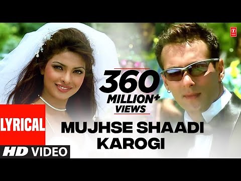 Lyrical Video : Mujhse Shaadi Karogi Title Track |Sonu, Sunidhi, Udit |Salman K,Akshay K,Priyanka C