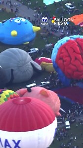 Balloons are taking to the sky for Friday's Balloon Fiesta mass ascension #balloonfiesta Watch live coverage here: https://www.koat.com/article/albuquerque-balloon-fiesta-special-shapes-2025/68997188 | KOAT