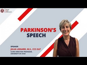 Parkinson's Speech Session with Julia Lidgard, M.S., CCC-SLP