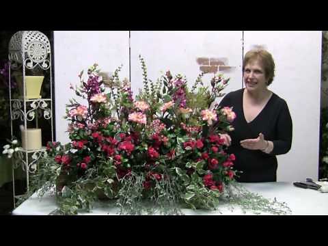 How To Make A Windowbox Arrangement With Silk Flowers