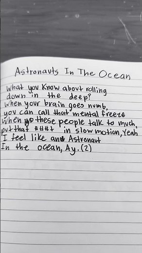Astronauts in the ocean lyrics#song#songlyrics#lyrics#astronaut