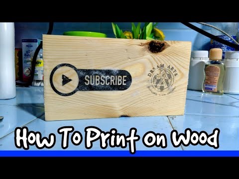How To Print On Wood | Easiest Way To Print On Wood #woodworking #diy