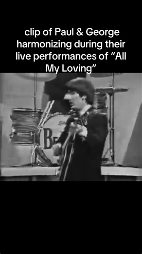 clip of Paul & George harmonizing during their live performances of “All My Loving”#Beatles #TheBeatles