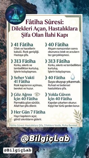 🤲 Fâtiha Sûresi: Her dilde dua, her derde deva! Hayır kapılarını açan şifa ve bereket kaynağı. ✨🌿
