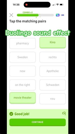 Duolingo correct sound effect #duolingo
