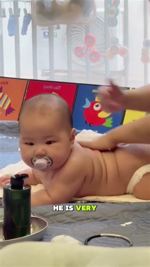 Chubby Baby Massage #baby #massage #cute #funny #babies #shortsbaby #babysongs #shortsfeed
