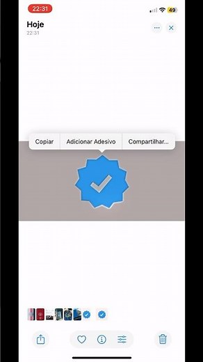 Como ter emoji de verificado. Só funciona em iPhone