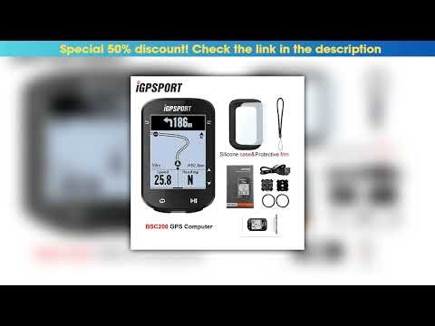 First Look IGPSPORT BSC200 GPS Cycle bike Computer Wireless Speedometer Bicycle Digital ANT+ Route•