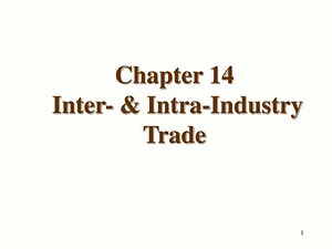 Chapter 14 Inter- &amp; Intra-Industry Trade - SlideServe