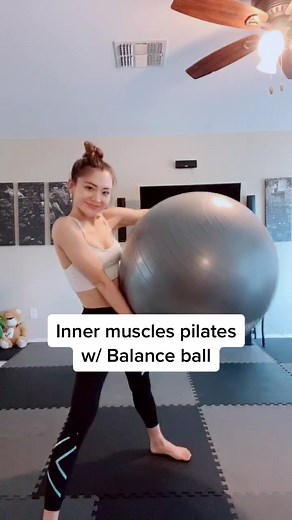 Strengthen Your Inner Muscles with Balance Ball Pilates