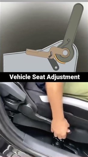 How Vehicle Seat Adjustment Works: Pure Genius lever Trick 🤯🔥#shorts