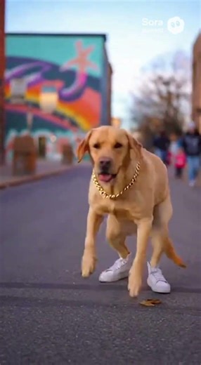 Dog dancing to rap music