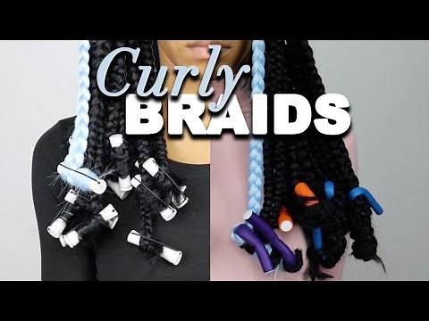 CURLY BRAID ENDS | Flexi Rods vs. Perm Rods